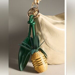 NWT Anthropologie Melie Bianco Pineapple Bag Charm